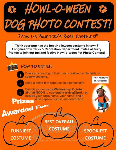 Howl-o-Ween Pet Costume Contest Flyer